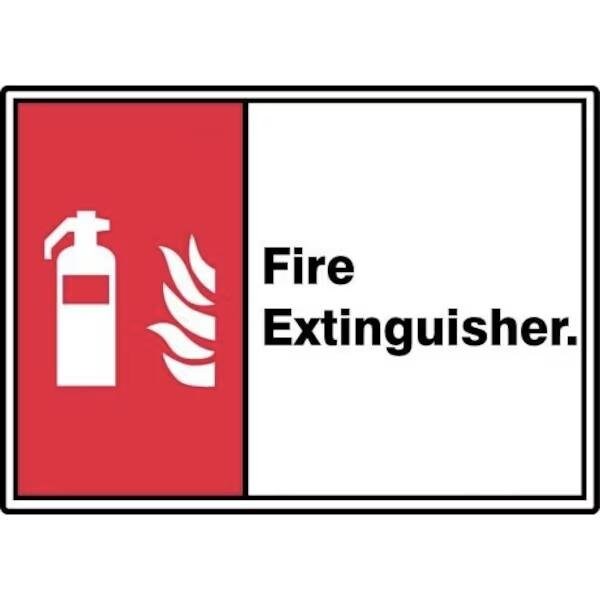 Accuform ANSI SIGN FIRE EXTINGUISHER 10 X MRXG504VP MRXG504VP - main